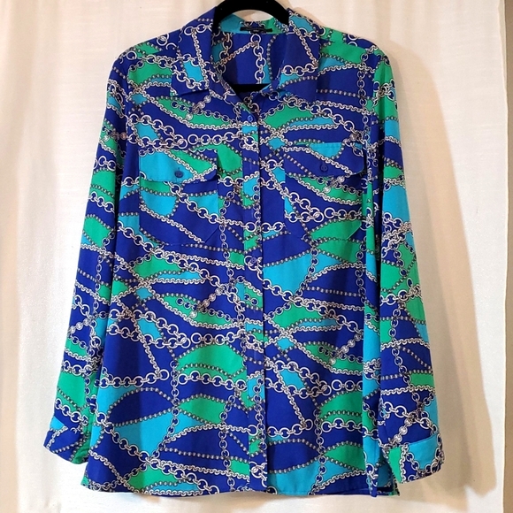 NOTATIONS Shirt long sleeve Size L with bootons at the front Very good condition - Picture 1 of 17